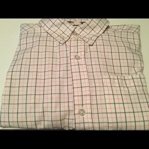 Youth LS Plaid Button Down Shirt. Size 14,